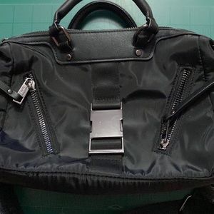 Madden Girl Black Nylon Bowling  Bag